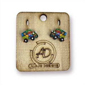 handmade wooden earrings
